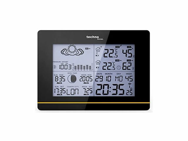 Technoline ws 6750 digitaal weerstation met radiogestuurd kloktijdsignaal uit frankfurt duitsland (duits model) - afbeelding 1 van  6