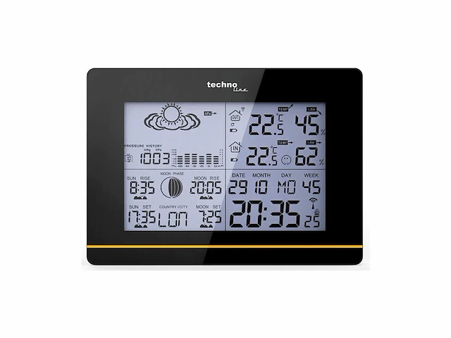 Technoline ws 6750 digitaal weerstation met radiogestuurd kloktijdsignaal uit frankfurt duitsland (duits model) - afbeelding 2 van  6