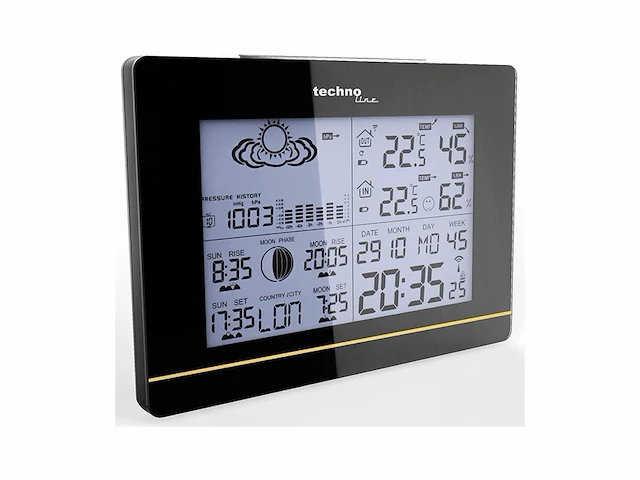 Technoline ws 6750 digitaal weerstation met radiogestuurd kloktijdsignaal uit frankfurt duitsland (duits model) - afbeelding 3 van  6