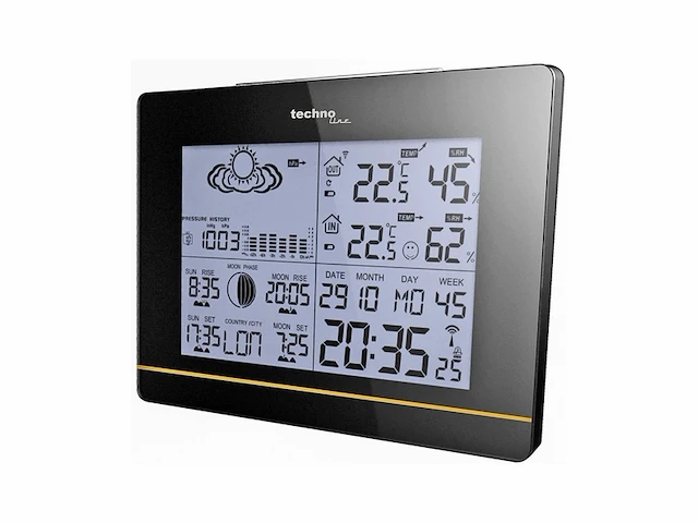 Technoline ws 6750 digitaal weerstation met radiogestuurd kloktijdsignaal uit frankfurt duitsland (duits model) - afbeelding 4 van  6