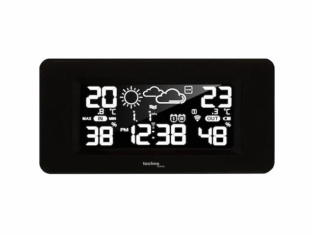 Technoline ws6445 weerstation zwart - afbeelding 1 van  4