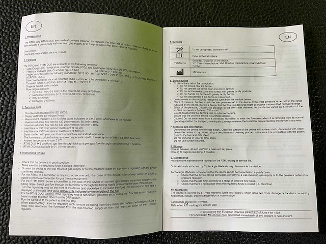 Technologie medicale rtm3 flowmeter (2x) - afbeelding 6 van  8