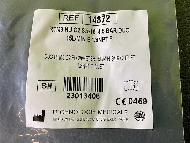 Technologie medicale rtm3 flowmeter (3x) - afbeelding 8 van  8