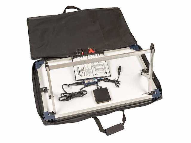 Tecmate optimate solar duo 40w travel kit tm522d4tk 6stappen 12v / 12.8v 3.33a gesloten solar accu besparende lader & druppellader - afbeelding 4 van  5