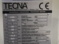 Tecna puntlastoestel type 4646 n - bwjr. 2008 - incl. toebehoren - 350x125x125cm - afbeelding 9 van  10