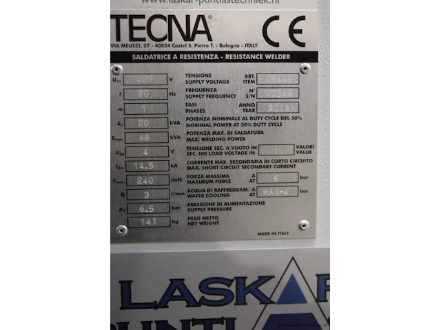Tecna puntlastoestel type 4646 n - bwjr. 2019 - incl. toebehoren - 350x125x142cm - afbeelding 3 van  13