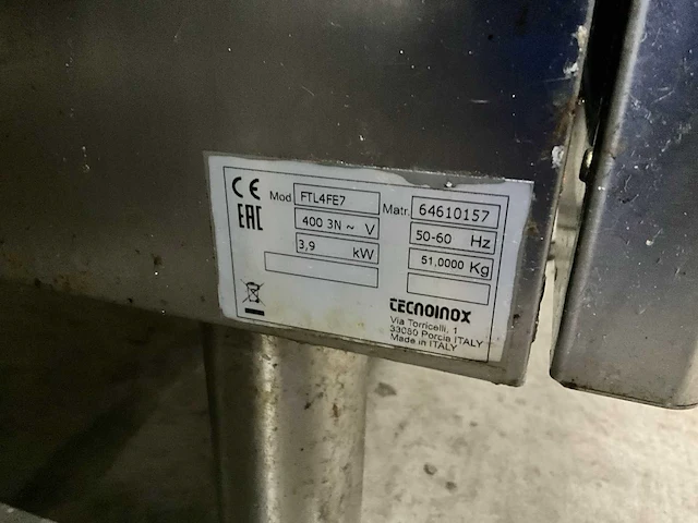 Tecnoinox ftl4fe7 bakplaat - afbeelding 7 van  7