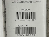 Tecnosystem mf75-opt flexibele verbinding 520 mm wit - afbeelding 3 van  3