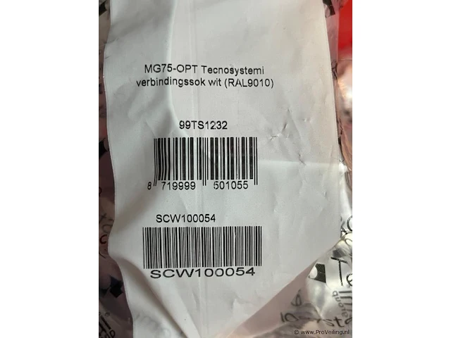 Tecnosytemi mg75-opt verbingssok wit excl. magazijnbak - afbeelding 4 van  4