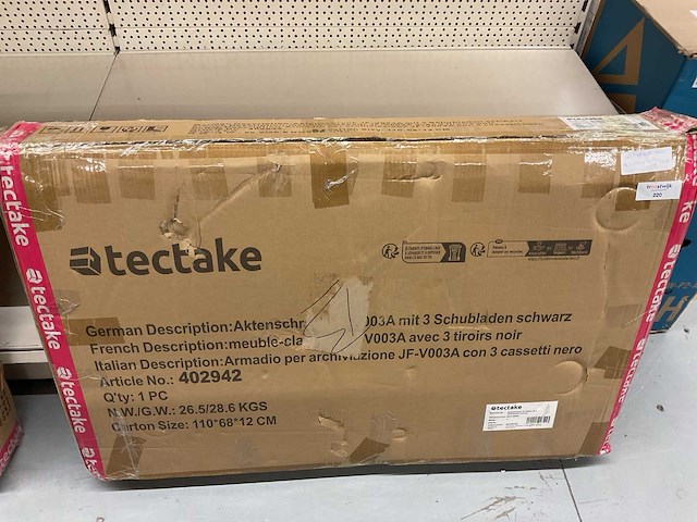 Tectake archiefkast - afbeelding 2 van  2