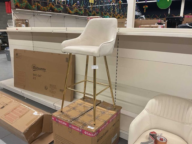 Tectake barkruk (2x) - afbeelding 1 van  3