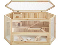Tectake benni houten hamsterkooi - afbeelding 1 van  2