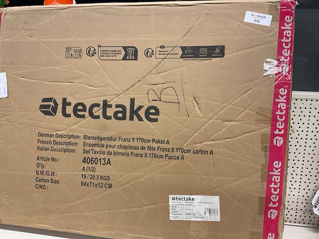 Tectake biertafel - afbeelding 3 van  3