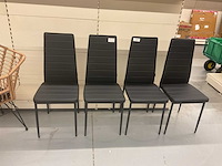 Tectake eetkamerstoel (4x) - afbeelding 1 van  2