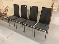 Tectake eetkamerstoel (4x) - afbeelding 2 van  2