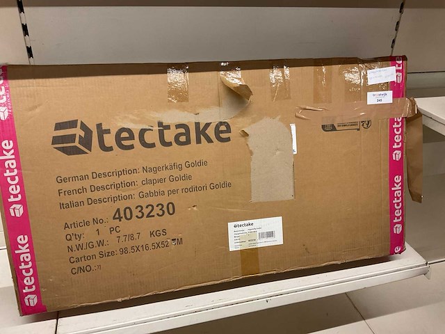 Tectake goldie knaagdierkooi - afbeelding 2 van  2