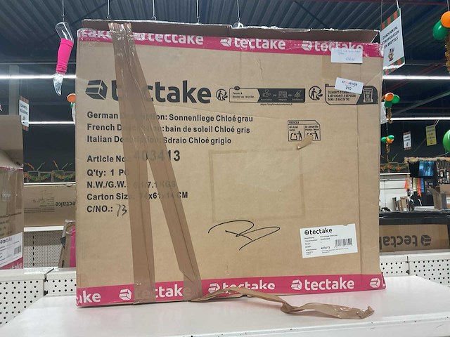 Tectake ligbed - afbeelding 2 van  2