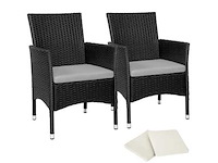 Tectake tuinstoel (2x) - afbeelding 1 van  2