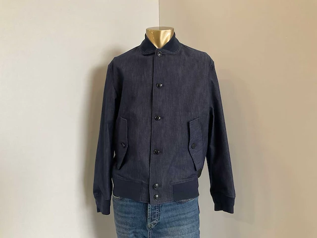 Ted baker - mmo-conham - denim look bomber jacket maat 4 - afbeelding 1 van  6