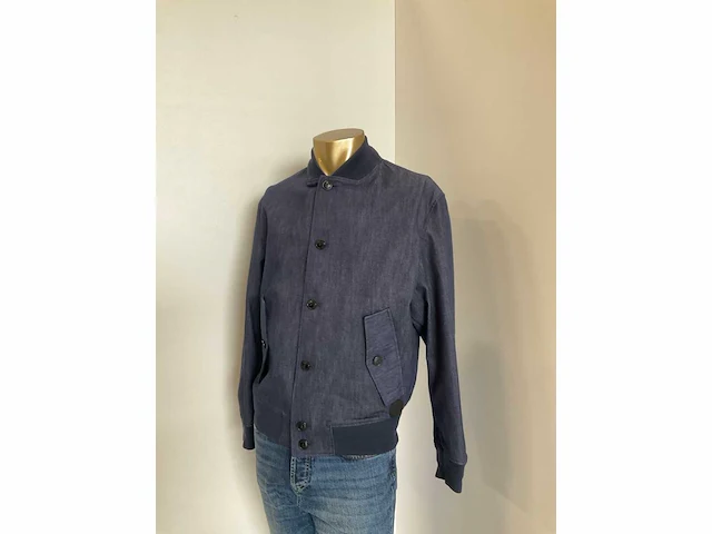 Ted baker - mmo-conham - denim look bomber jacket maat 4 - afbeelding 2 van  6