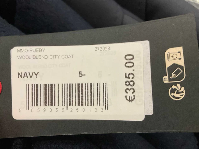 Ted baker - mmo-rueby - wool blended city coat maat 5 - afbeelding 4 van  5