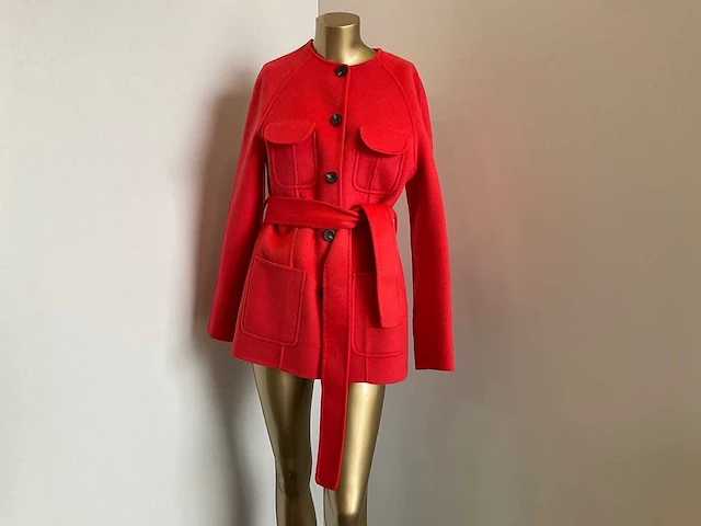 Ted baker - wmo-lesliiy - hip length coat with waist belt maat 1 - afbeelding 1 van  5