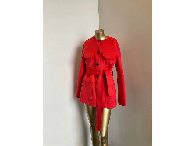 Ted baker - wmo-lesliiy - hip length coat with waist belt maat 1 - afbeelding 2 van  5