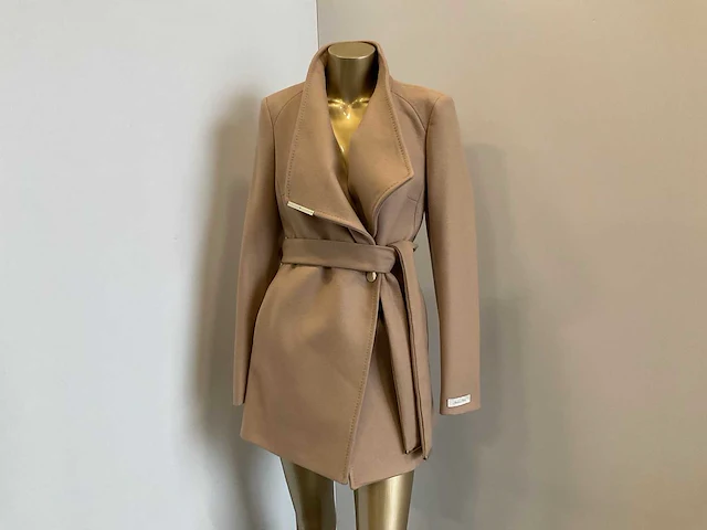 Ted baker - wmo-rosess - shaped shoulder short wool wrap coat maat 3 - afbeelding 1 van  7