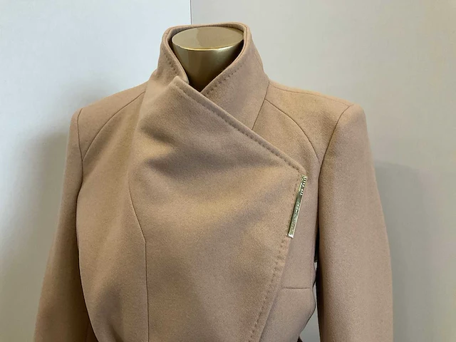Ted baker - wmo-rosess - shaped shoulder short wool wrap coat maat 3 - afbeelding 4 van  7