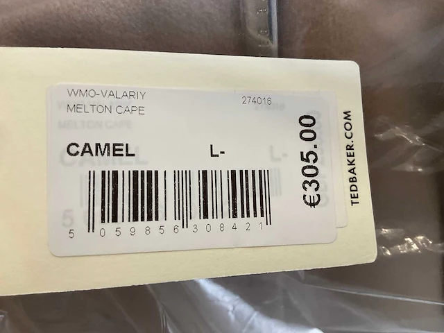 Ted baker - wmo-valariy - melton cape maat l - afbeelding 2 van  6