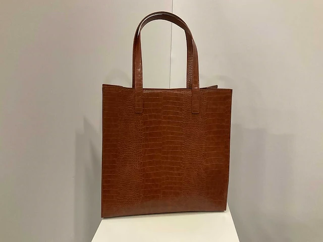 Ted baker - wxb-croccon - imitation croc large icon bag - afbeelding 3 van  4