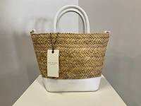 Ted baker - wxb-ivelie - medium raffia weave tote - afbeelding 1 van  4
