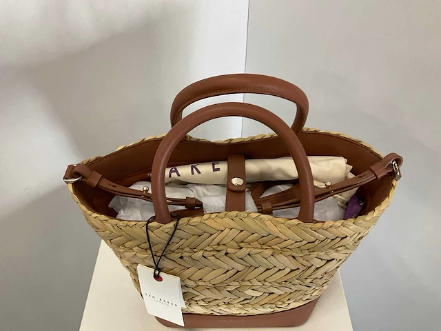 Ted baker - wxb-ivelie - medium raffia weave tote - afbeelding 3 van  4