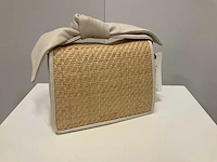 Ted baker - wxb-niyahna - faux raffia soft knot mini bow bag - afbeelding 1 van  3