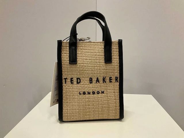 Ted baker - wxb-paulii - faux raffia mini icon bag - afbeelding 1 van  3