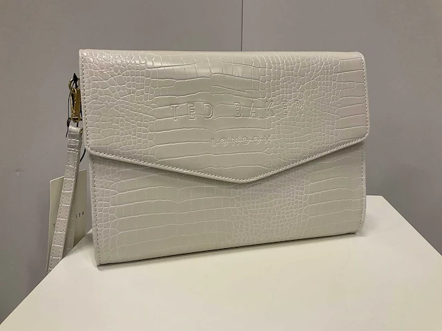 Ted baker - wxg-crocey - croc effect envelope pouch - afbeelding 1 van  3