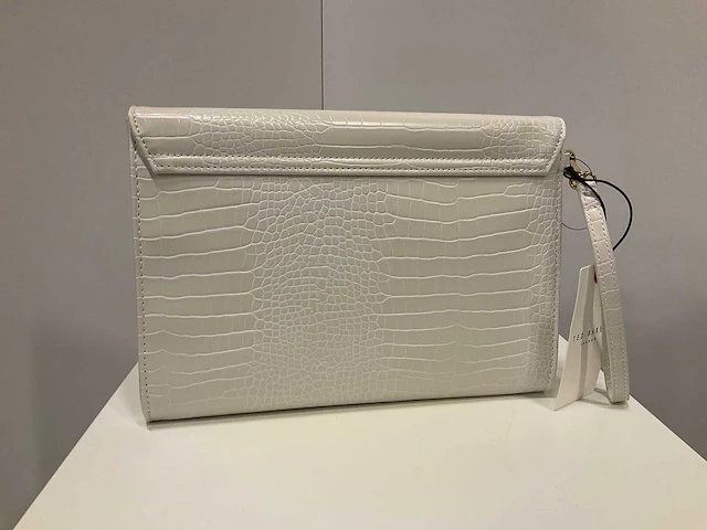 Ted baker - wxg-crocey - croc effect envelope pouch - afbeelding 3 van  3