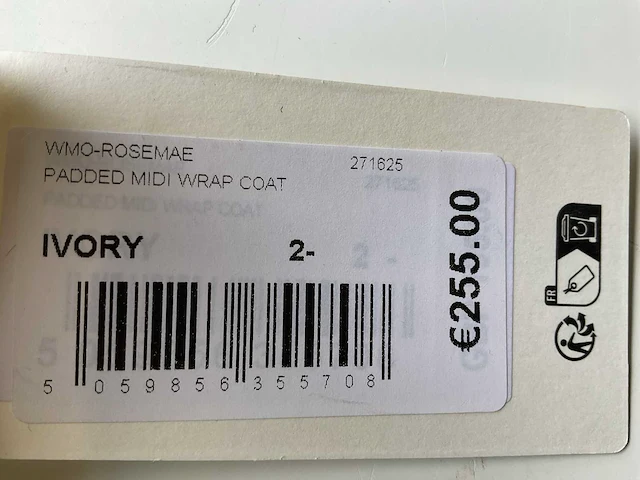 Ted baker wmo-rosemae padded midi wrap coat maat 2 - afbeelding 3 van  4