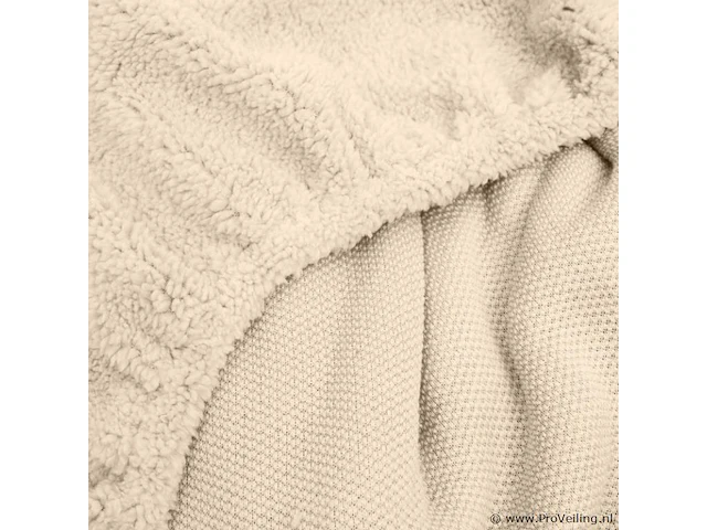 Teddy hoeslaken taupe 140 x 200cm - afbeelding 6 van  6