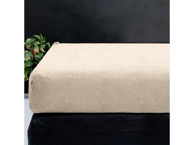 Teddy hoeslaken taupe 140 x 200cm - afbeelding 1 van  6