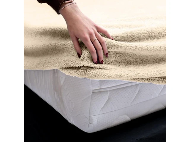 Teddy hoeslaken taupe 140 x 200cm - afbeelding 4 van  6