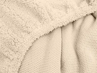Teddy hoeslaken taupe 140 x 200cm - afbeelding 6 van  6