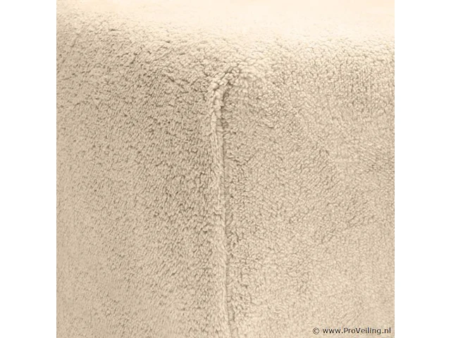Teddy hoeslaken taupe 180 x 200cm - afbeelding 2 van  6