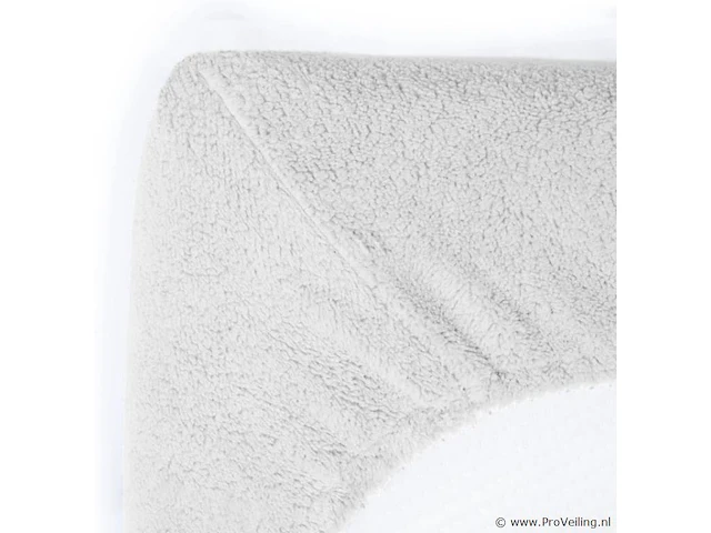 Teddy hoeslaken wit 180 x 200cm - afbeelding 6 van  7