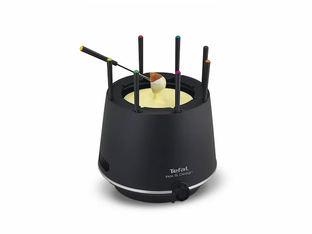 Tefal ef256812 fondue van roestvrij staal zwart - afbeelding 1 van  5