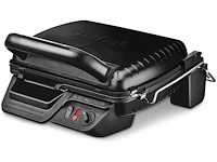 Tefal gc30880 ultra compact grill zwart - afbeelding 1 van  2