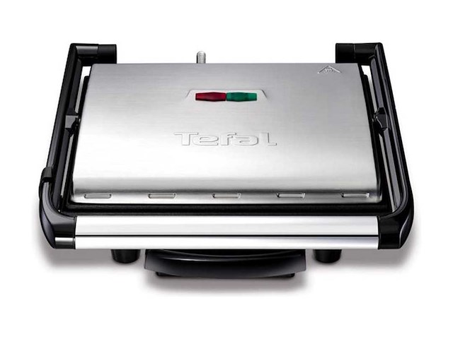 Tefal inicio gc241d - contactgrill - anti-aanbaklaag - 2000w - rvs - compact design - best uit de test consumentenbond april 2025 - afbeelding 1 van  2