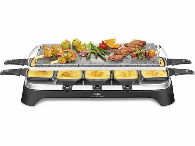Tefal inox & design 3-in-1 re45a8 - gourmetstel - afbeelding 1 van  2