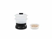 Tefal minicompact vc139810 2-in-1 stoomkoker vrijstaand 800 watt zwart - afbeelding 2 van  6