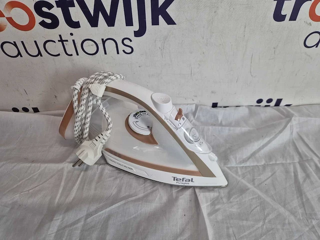 Tefal puregliss fv8042 - stoomstrijkijzer - 2900w - goud, wit - afbeelding 2 van  2
